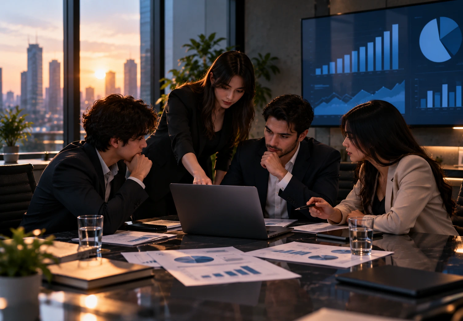 Equipo analizando pilares para emprender y modelos de negocio