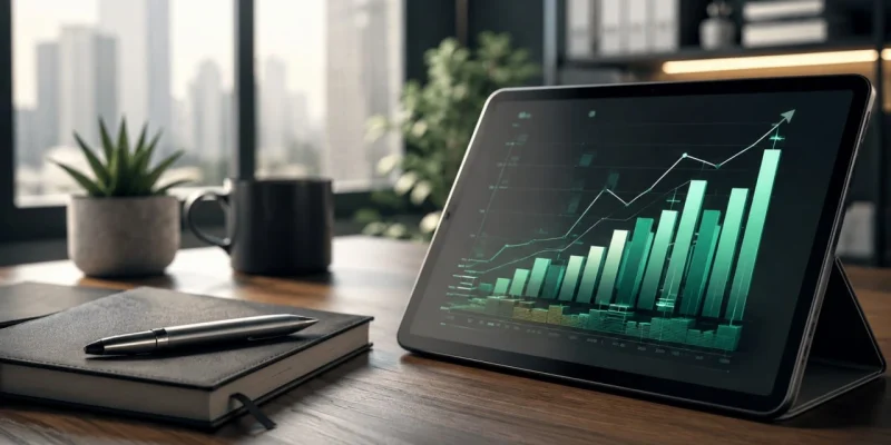 Interfaz gráfica de analítica de datos comerciales ideal al comenzar a crear anuncios en fb ads con enfoque financiero