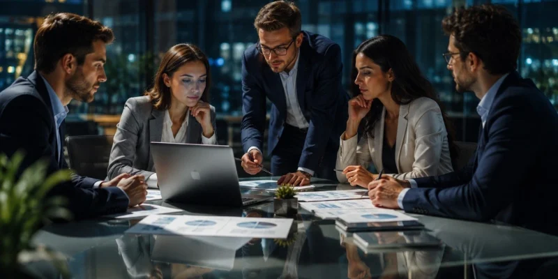 Emprendedor recibiendo capacitacion para emprendedores en gestión financiera.